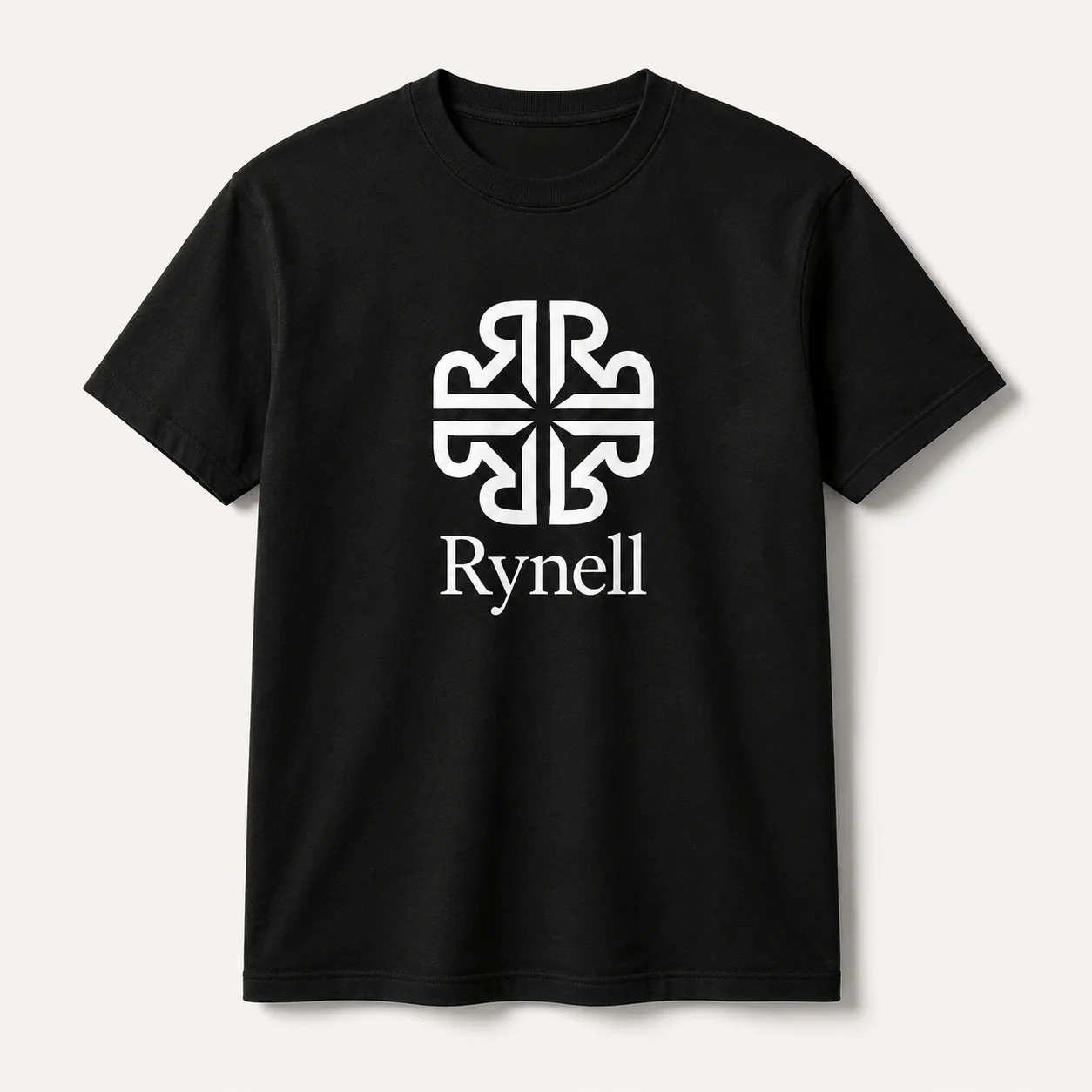 Black Rynell logo T-shirt